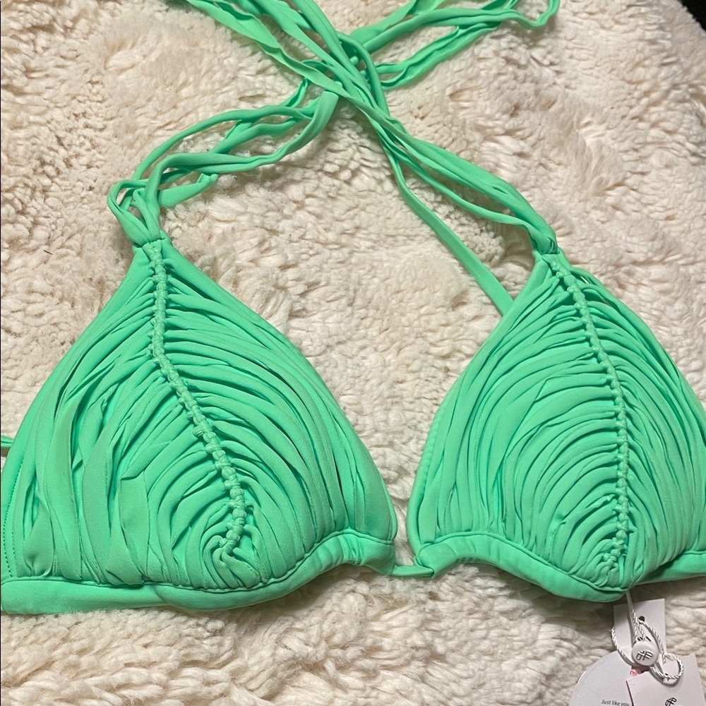 NWT PQ Swim Green Isla Bikini Top - Picture 3 of 6